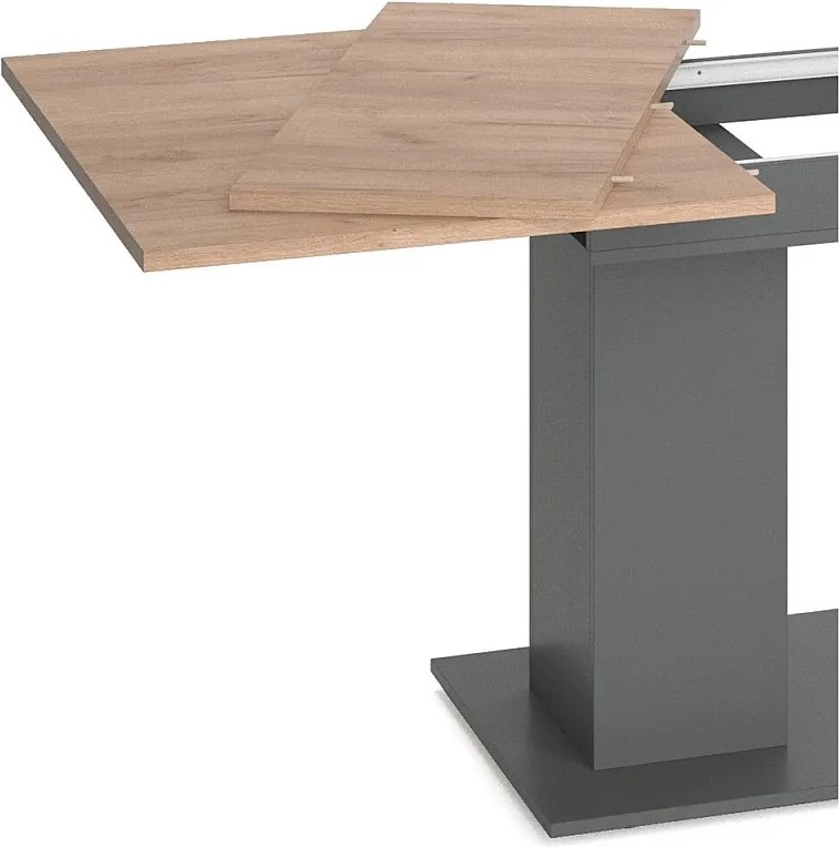 Stół jadalny antracyt 140x90x76 dix