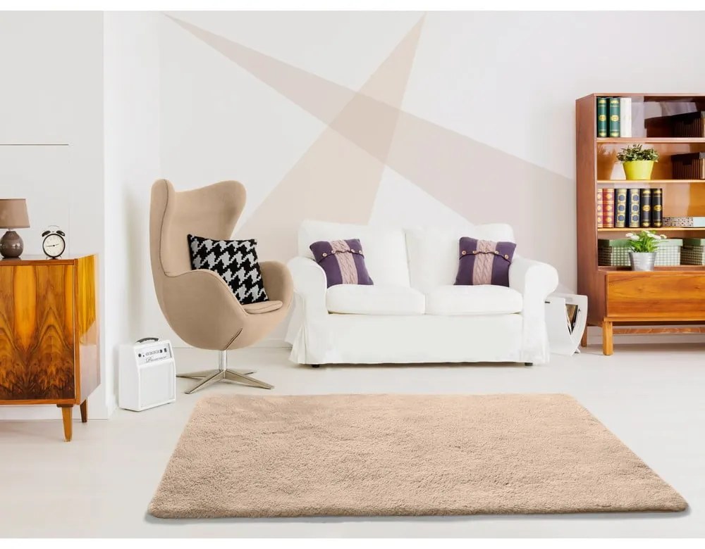 Beżowy dywan Universal Alpaca Liso, 80x150 cm