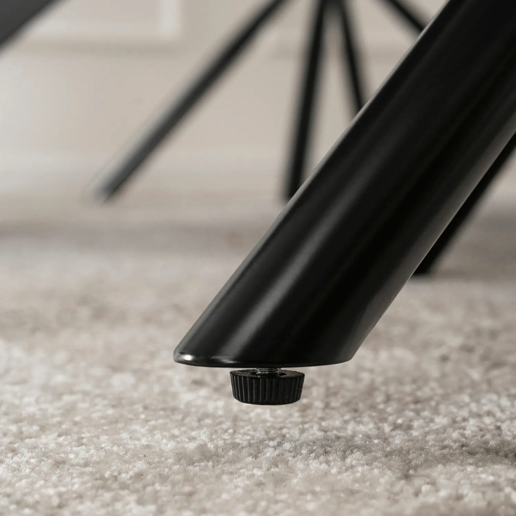 Krzesło Tapicerowane FLAV Kremowe Nowoczesne