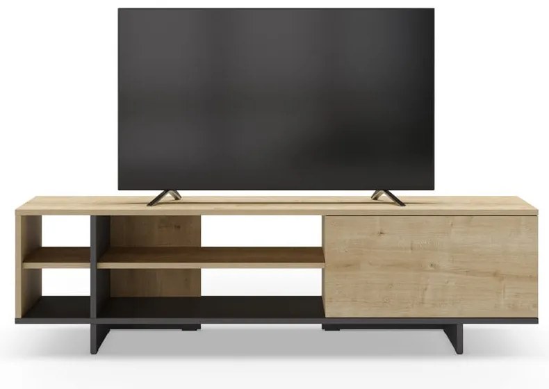 Szafka pod TV w dekorze dębu 160x44 cm Cequoia – Marckeric