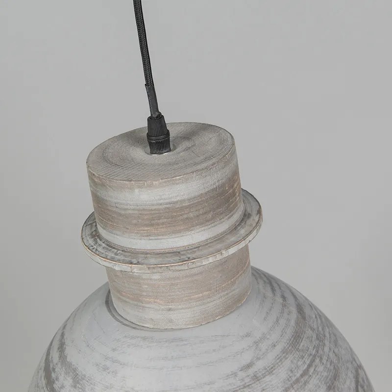 Zestaw 2 Rustykalny / Vintagech lamp wiszących szarych - Dory Rustykalny / Vintage Oswietlenie wewnetrzne