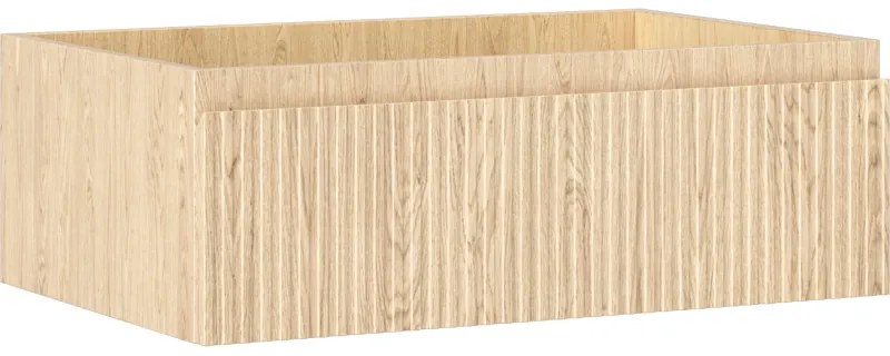 Mexen Rivel szafka łazienkowa podumywalkowa 70 cm, 1 szuflada, ryflowana , dąb - 91A20-07023-1-BF81