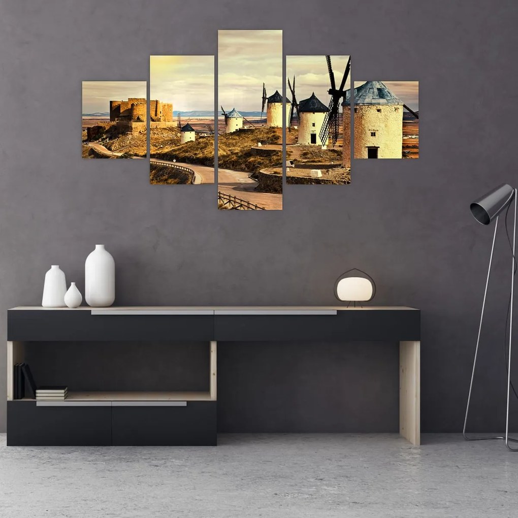Obraz - Wiatraki (125x70 cm)