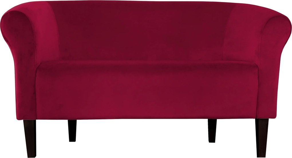 Sofa Milo tkanina Welur wygodna sofa tapicerowana do salonu i poczekalni : Kolor nogi - Venge, Kolor tkaniny - VELVET - MG31, Typ tkaniny - Velvet, Wysokość nogi - 20 cm