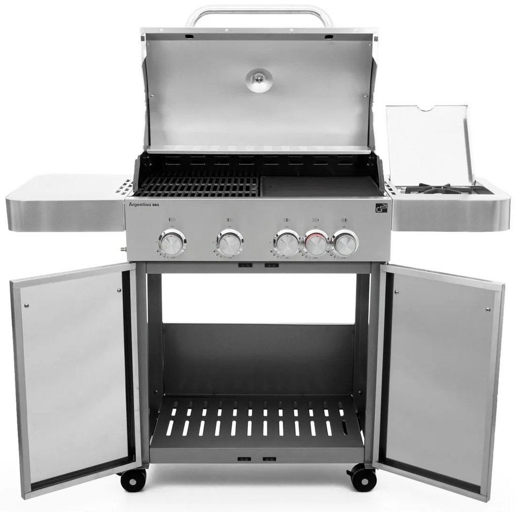 Grill gazowy G21 Argentina BBQ Premium line, 5 palników + gratis reduktor ciśnienia
