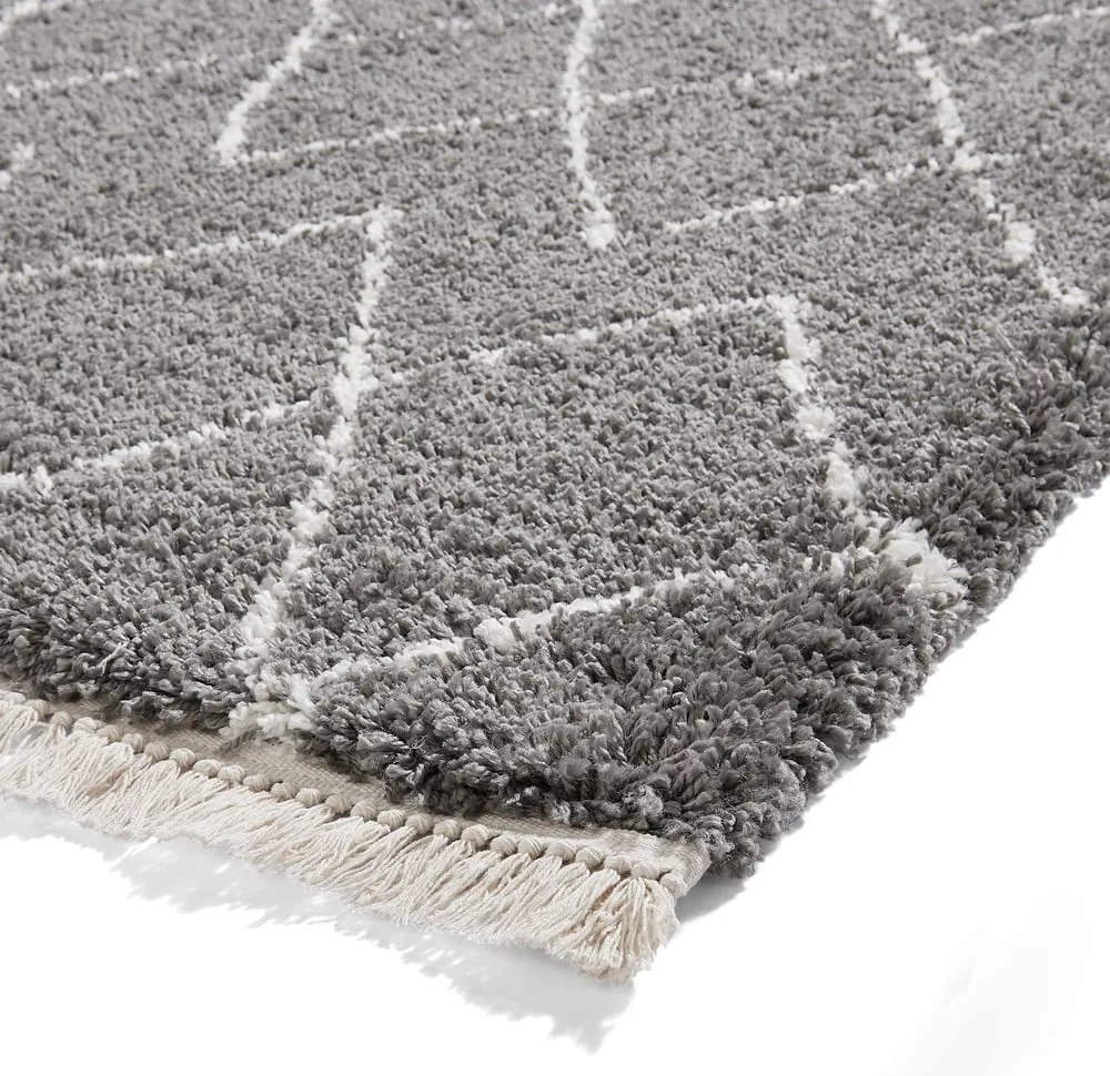 Ciemnoszary dywan 200x290 cm Boho – Think Rugs
