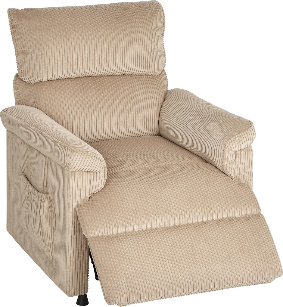 Fotel masujący HOMCOM — wibracje, ogrzewanie, cichy silnik, pamięć pozycji, brązowy