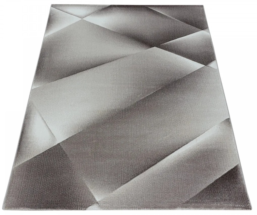 Dywan nowoczesny Costa geometria brązowy 140 cm x 200 cm