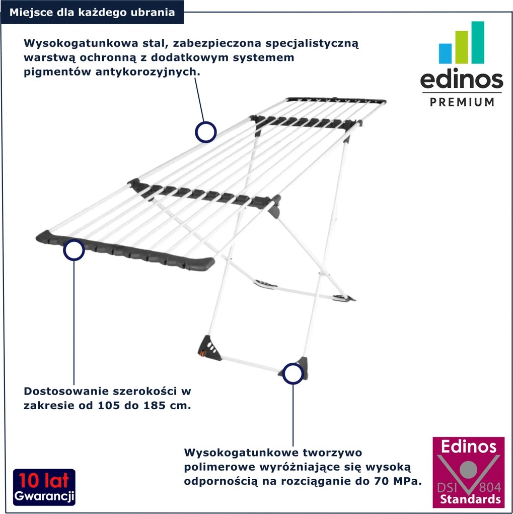 Teleskopowa suszarka na pranie  T7-H35