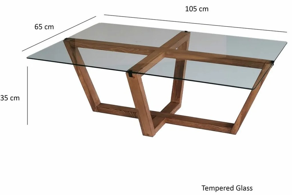 Stolik konferencyjny Amalfi Walnut