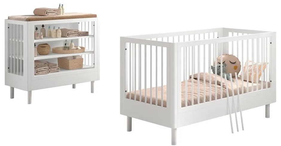 Zestaw mebli dla dzieci z litego drewna bukowego 2 szt. Forrest – Vipack