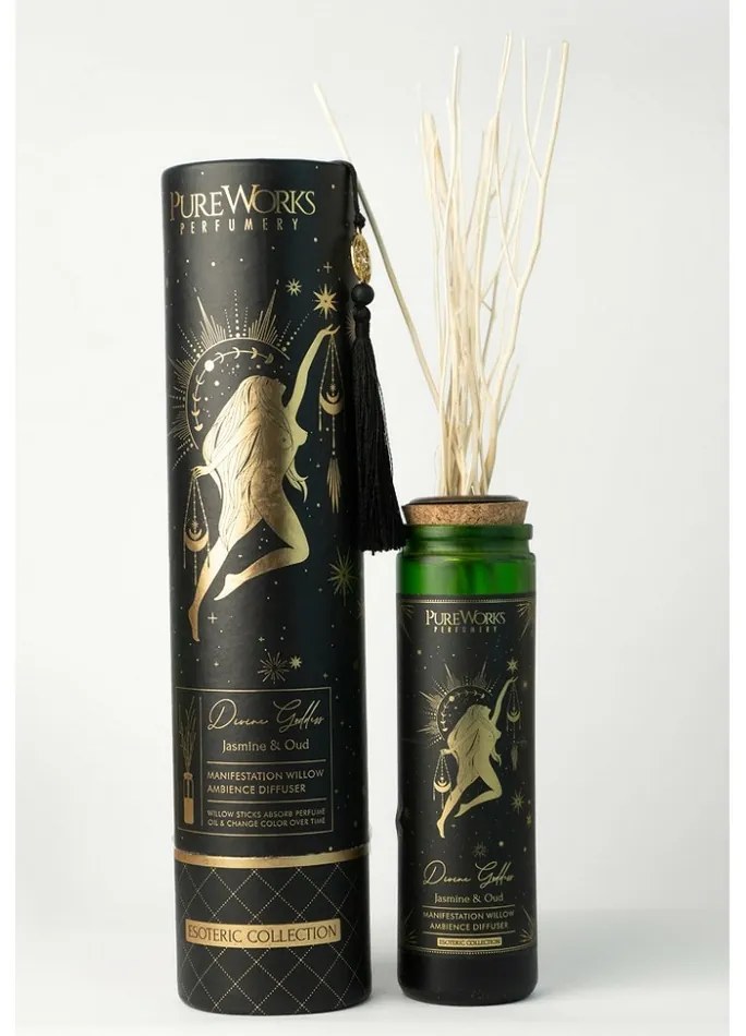 Organiczny dyfuzor Jasmine&Oud 100 ml zgałązkami wierzby
