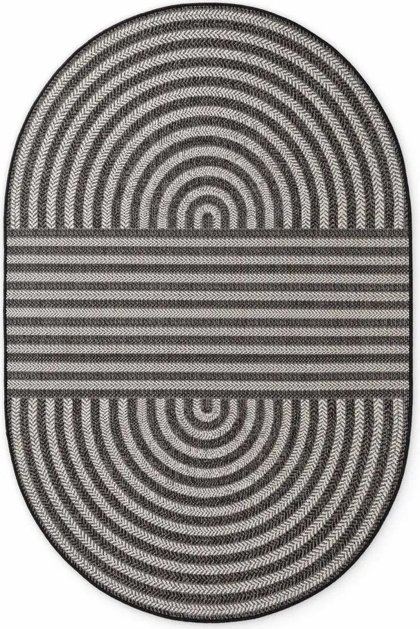 Czarno-kremowy dywan odpowiedni na zewnątrz 160x230 cm Haringey Woodfield – Ted Baker