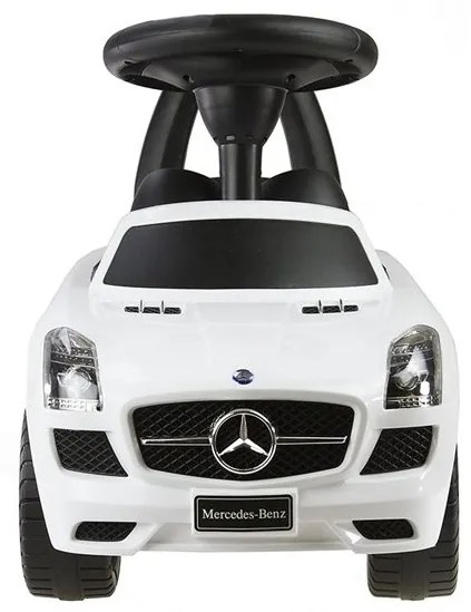 Jeździk mercedes-benz z kierownicą biały