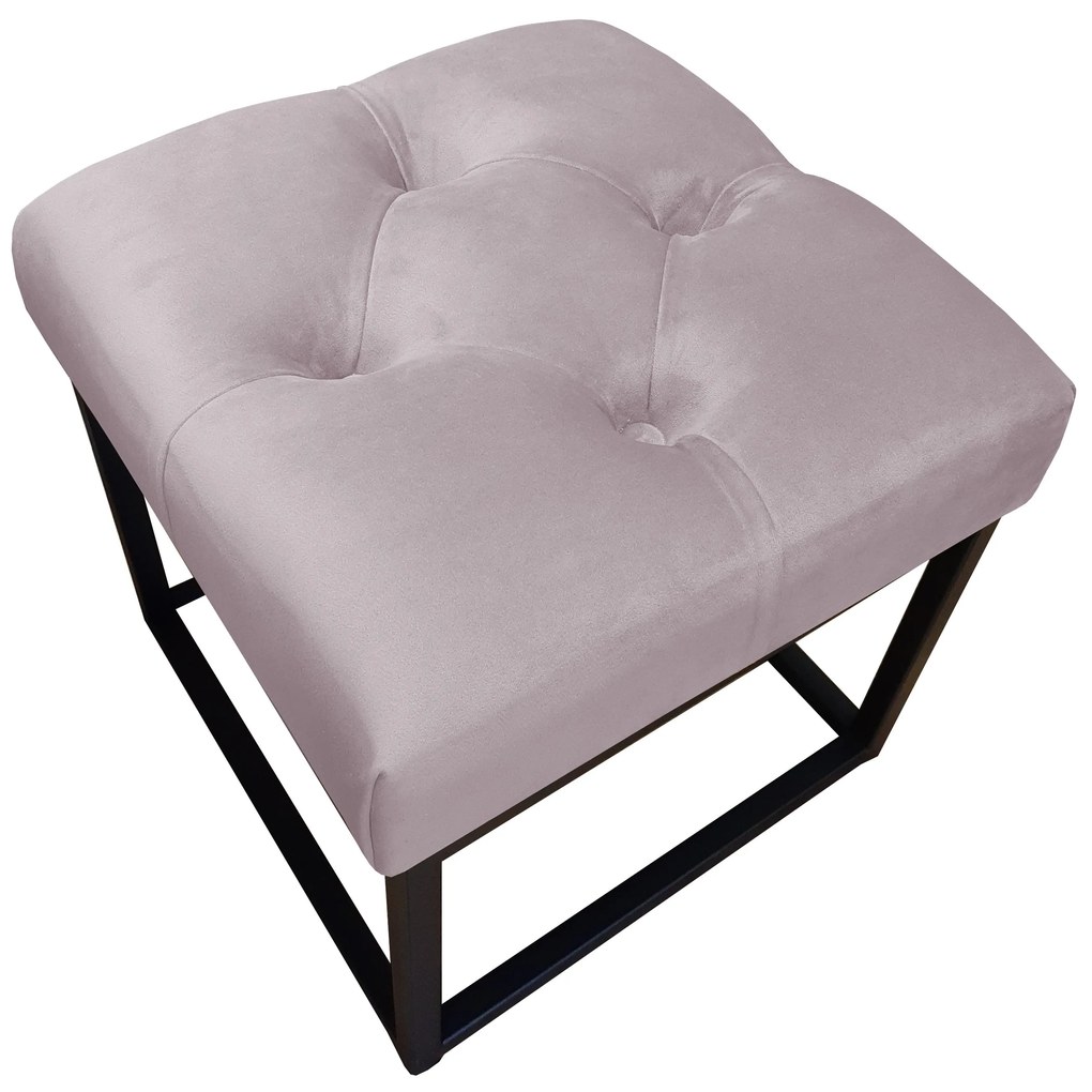 Pufa CHESTERFIELD LOFT ławka podnóżek metal MG55