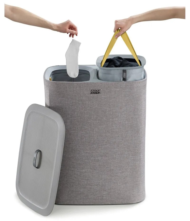 Kosz na pranie 45 l + 45 l Tota − Joseph Joseph