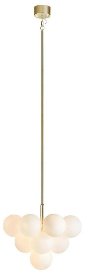 Markslöjd 107903 - Żyrandol na pręcie MERLOT 13xG9/20W/230V śr. 56 cm biały/złoty