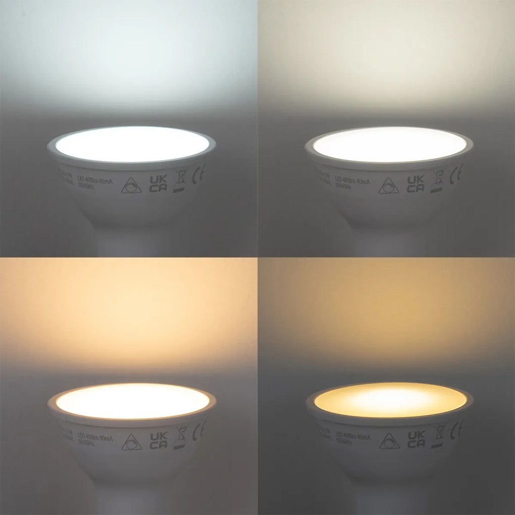 Zestaw inteligentnych ściemnialnych żarówek LED GU10 4,7W 400 lm 2700K-6500K z inteligentnym hubem Zigbee