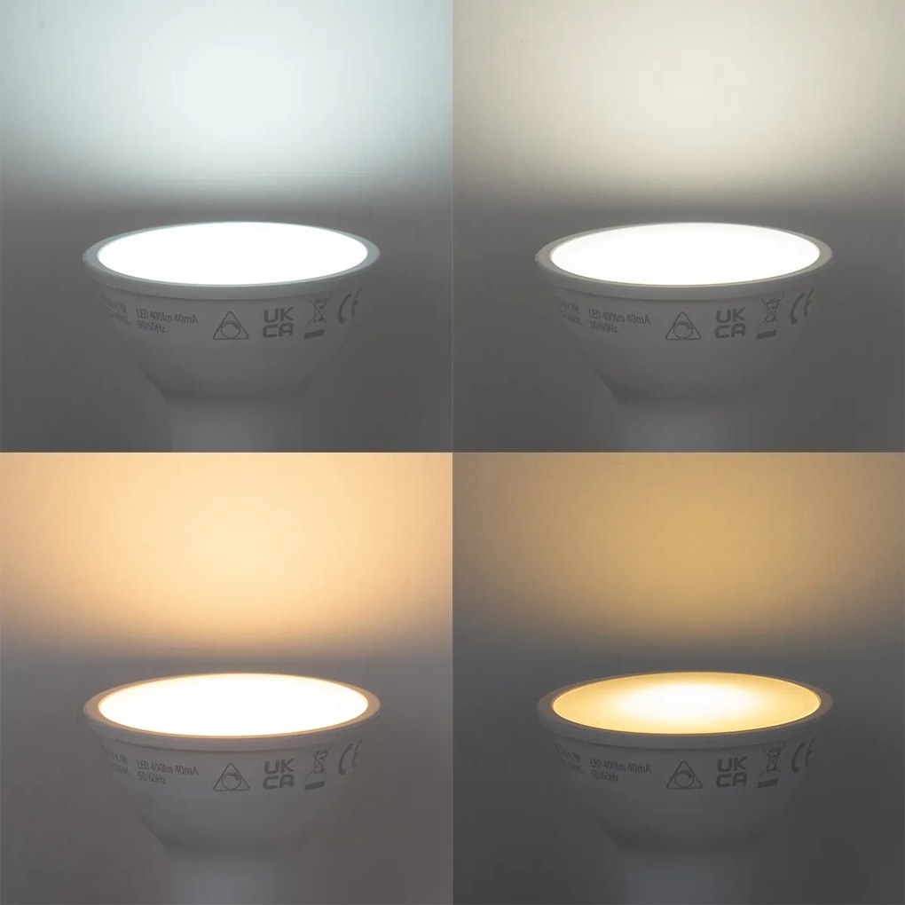 Zestaw inteligentnych żarówek LED GU10 z możliwością ściemniania 4,7 W 400 lm 2700 K-6500 K z Zigbee Smart Hub