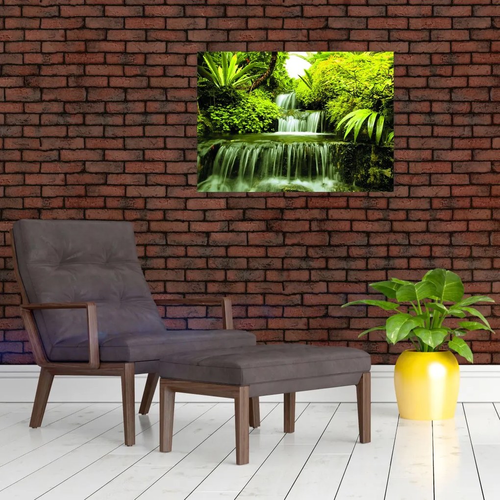 Obraz - Indonezyjskie wodospady (70x50 cm)