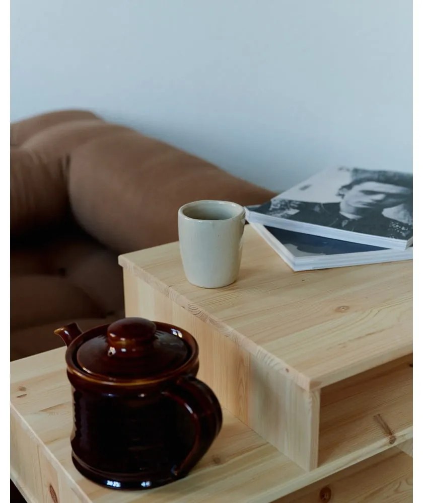 Stolik z drewna sosnowego w czarnym kolorze Karup Design Hako