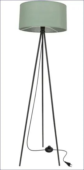 Miętowa lampa stojaca abażurowa - 8X M096 R9-C59