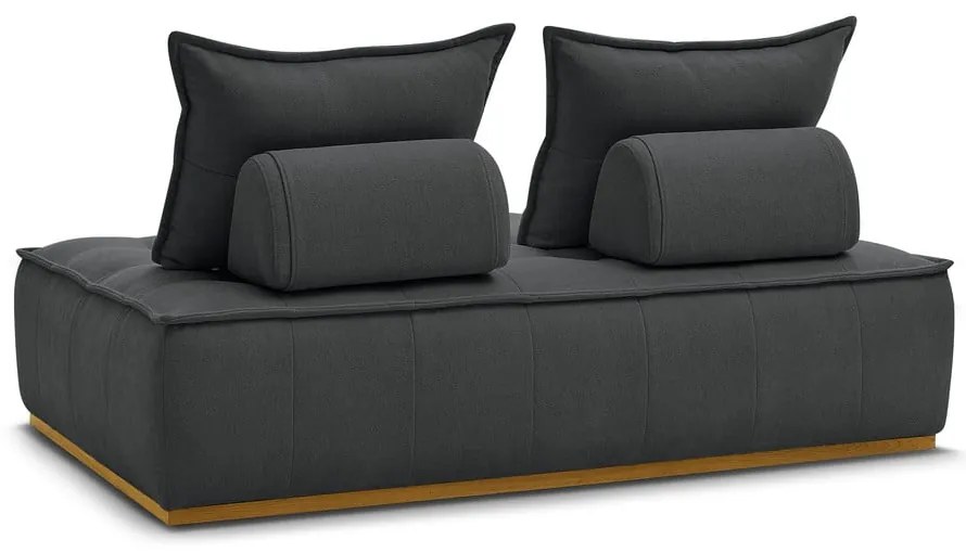 Ciemnoszara sofa z materiału bouclé 175 cm Elisa – Bobochic Paris