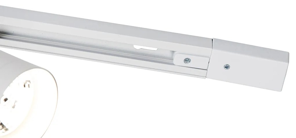 Nowoczesny system szynowy z 5 białymi reflektorami 1-fazowymi GU10 70mm - Iconic Jeana Luxe Nowoczesny Oswietlenie wewnetrzne
