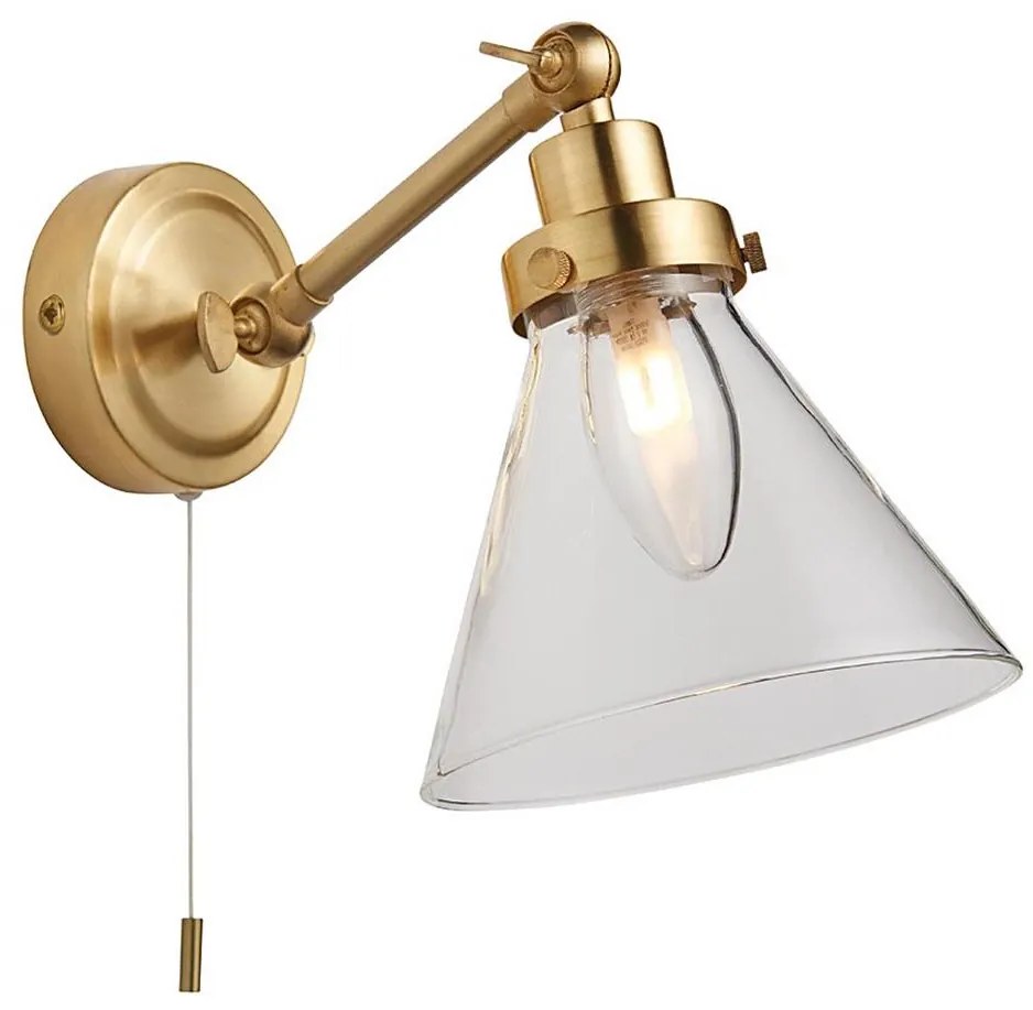 Endon 93854 - Kinkiet łazienkowy FARADAY 1xG9/3W/230V IP44 złoty