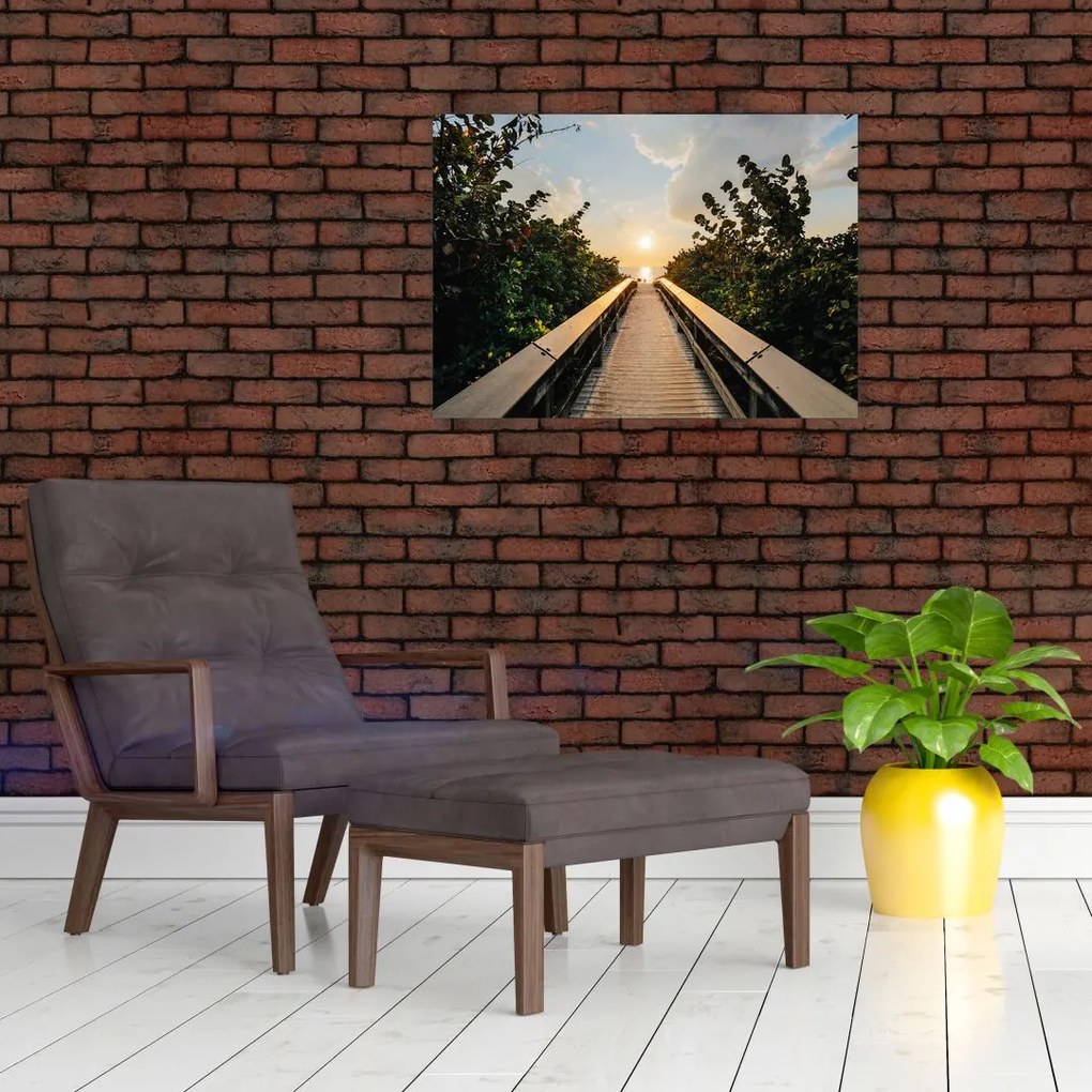 Obraz - droga do słońca (70x50 cm)