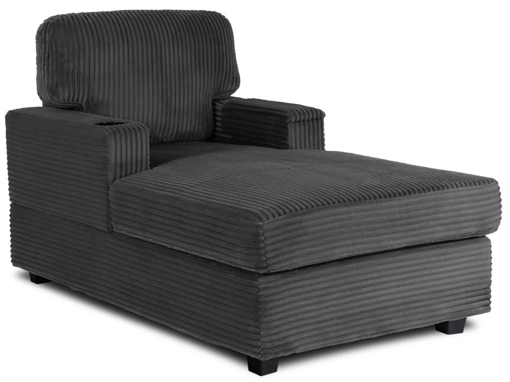 Fotel Wypoczynkowy Sofa NEO Szary Sztruksowy Nowoczesny
