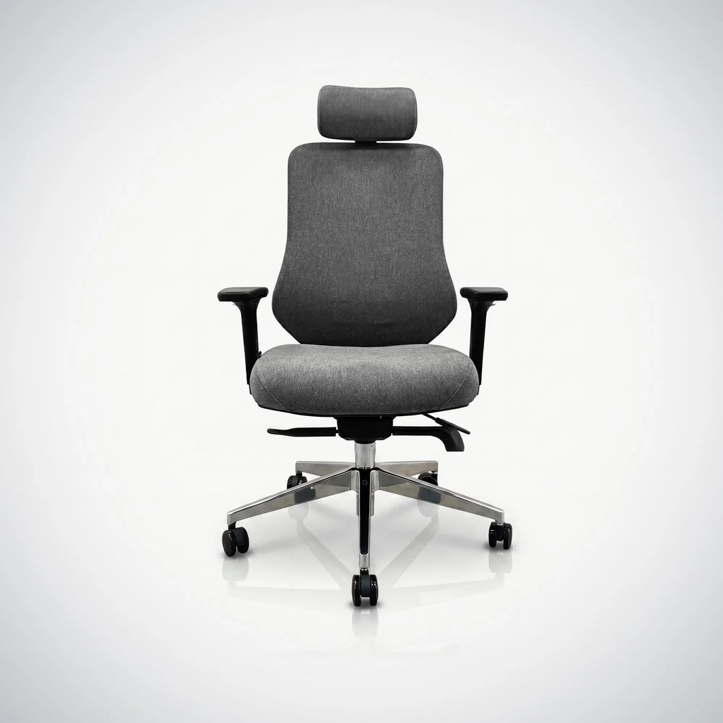 Ergonomiczny fotel biurowy ciemnoszary AXIS