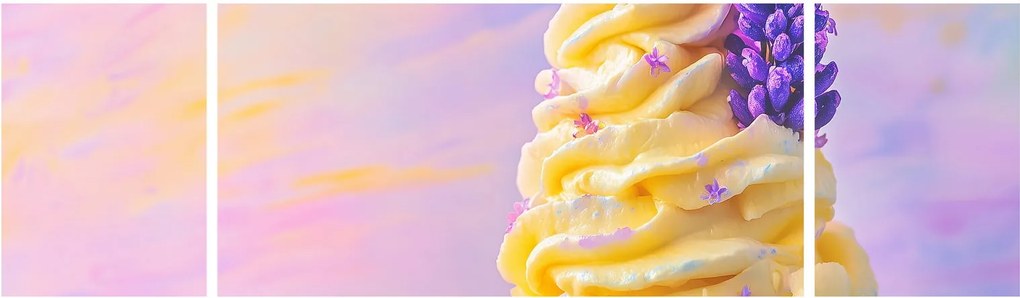 Obraz - Lody z lawendą (170x50 cm)