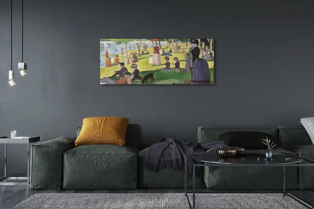 Zdjęcie na płótnie Niedzielne popołudnie na wyspie Grande Jatte - Georges Seurat