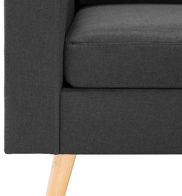 3-osobowa ciemnoszara sofa - Muria 3Q