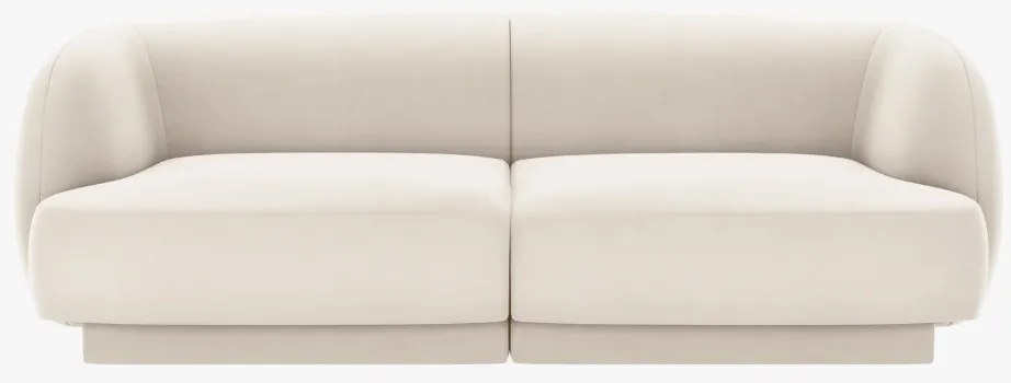 OUTLET Sofa 2-osobowa welur beż 180/90/70 Miley od Micadoni