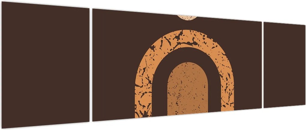 Obraz - Pomarańczowe łuki N⁰3 (170x50 cm)