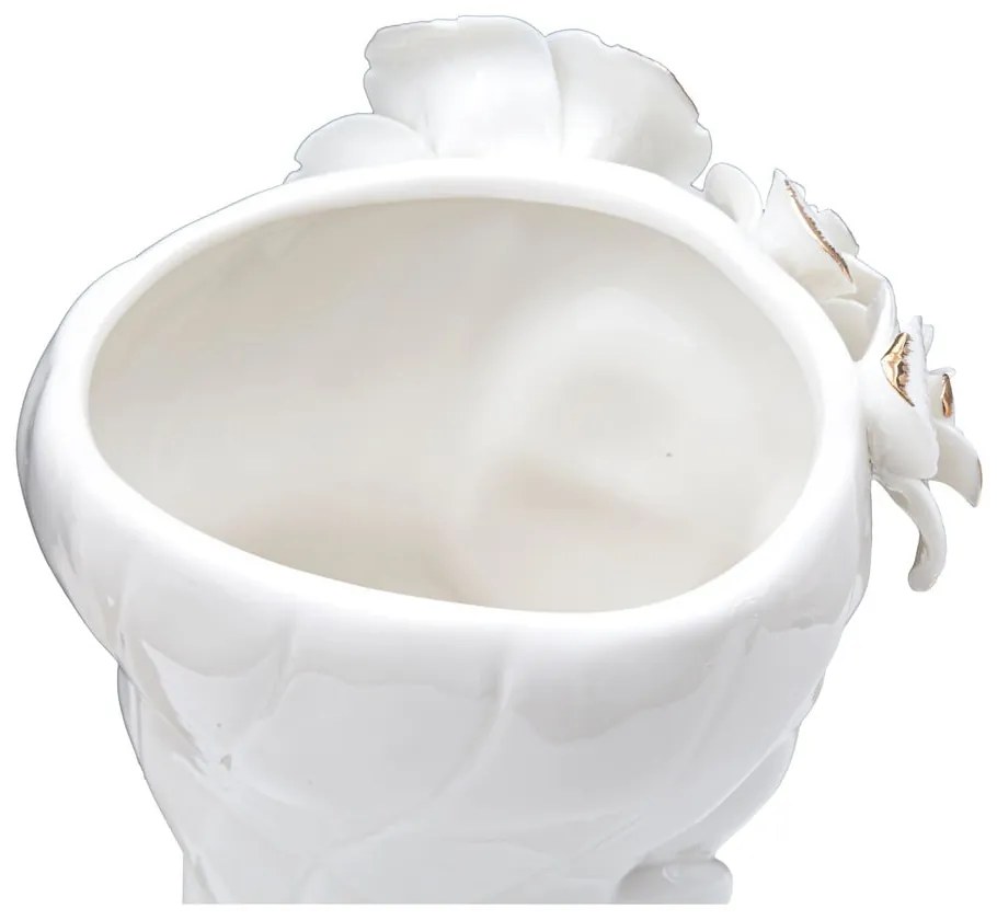 Biały porcelanowy wazon Mauro Ferretti Cute Woman