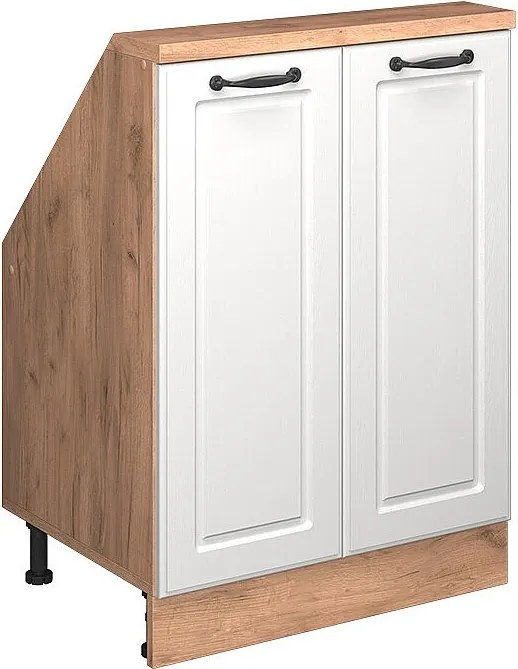 Szafka kuchenna na dach skośny biały domek wiejski 60x46x81.6 r-line