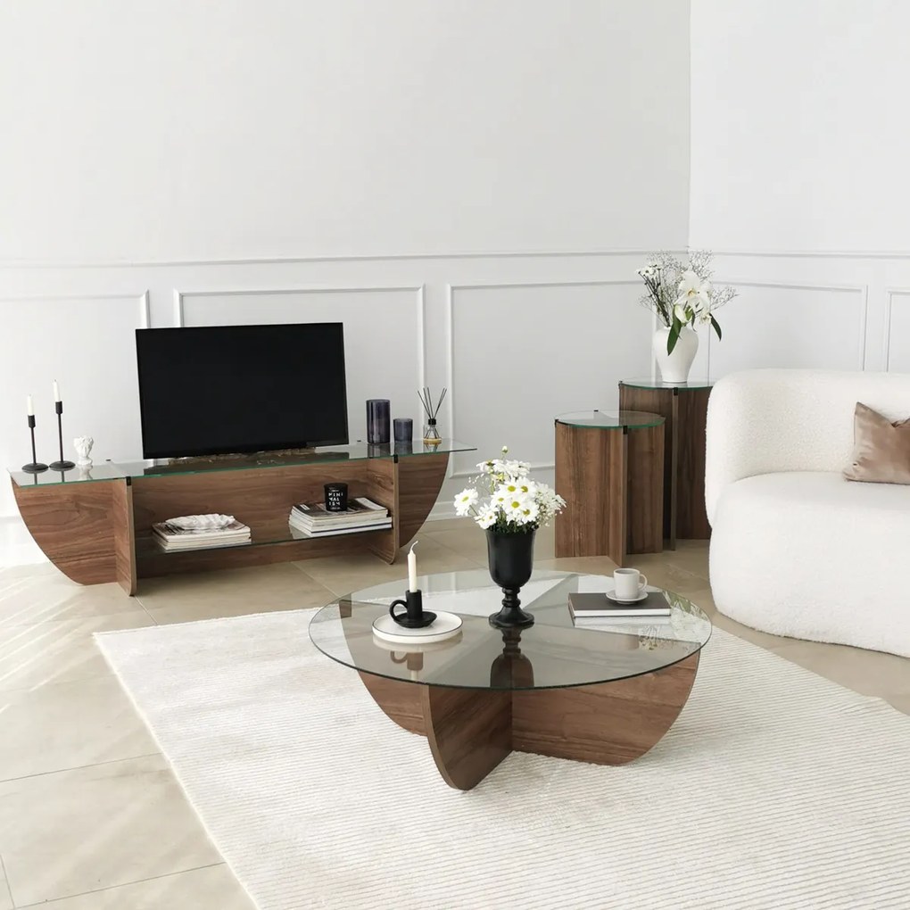 Stolik TV Lily Walnut