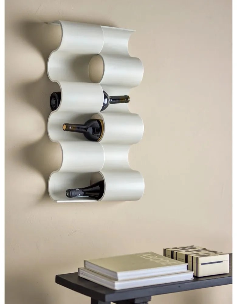 Szary wiszący metalowy regał na wino liczba butelek 6 Montes – Bloomingville