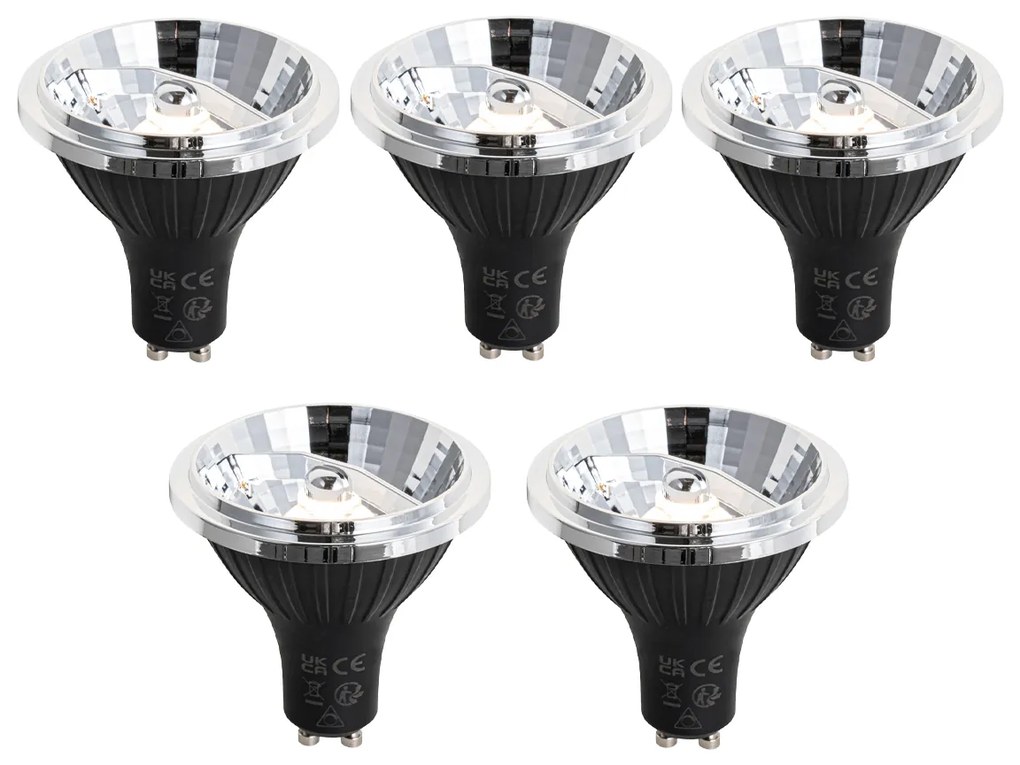 Zestaw 5 ściemnialnych żarówek LED GU10 70mm 6.5W 600 lm 2700K
