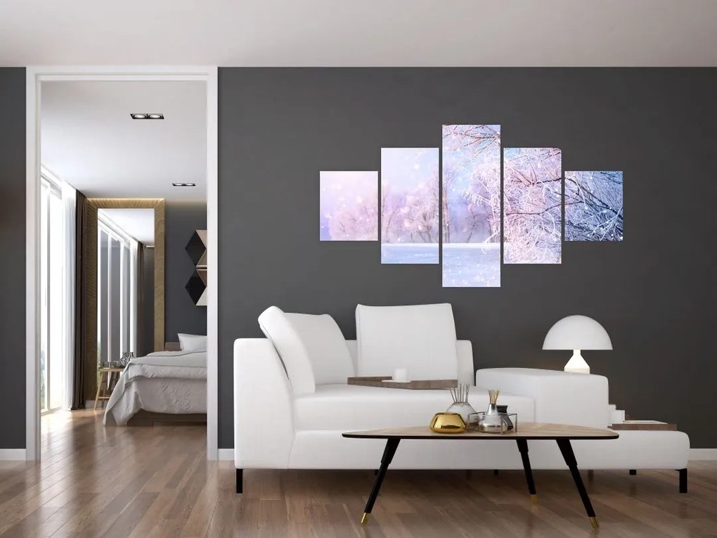 Obraz - Mroźna zima (125x70 cm)
