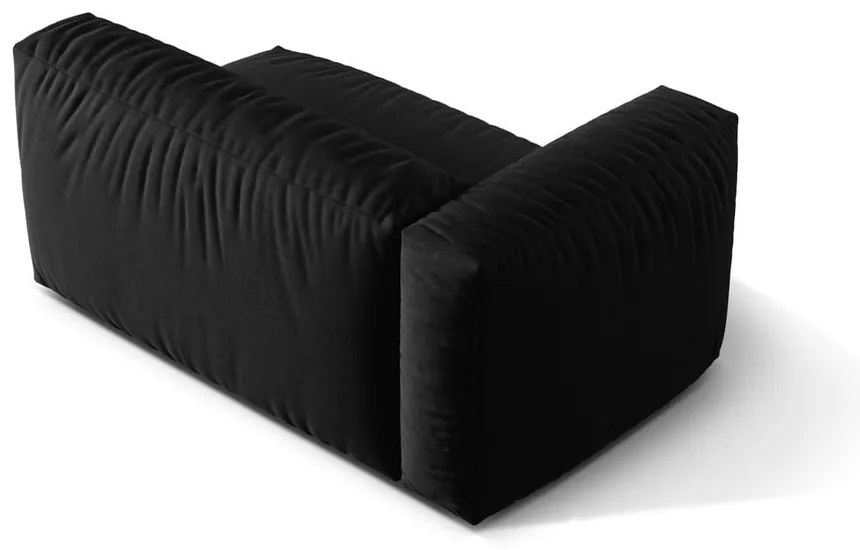 Czarny moduł sofy (lewostronny) Martina – Micadoni Home