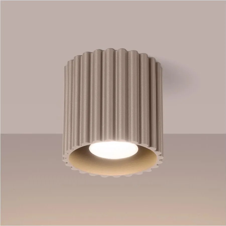 Brilagi - Oprawa punktowa LED SFERA 1xGU10/10W/230V śr. 10 cm taupe