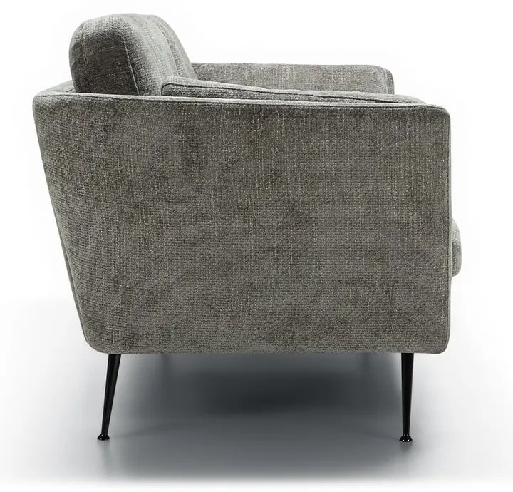 Szara aksamitna sofa 220 cm Mynta – Sits