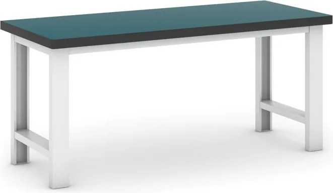 Profesjonalny Stół warsztatowy G8 500, zielony blat, długość 1800 mm