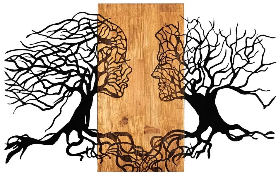 Drewniano-metalowa dekoracja ścienna 92x58 cm Tutku – Wallity