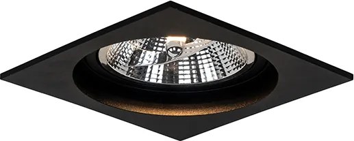 Zestaw 6 regulowanych kwadratowych opraw LED do zabudowy - Chuck 111