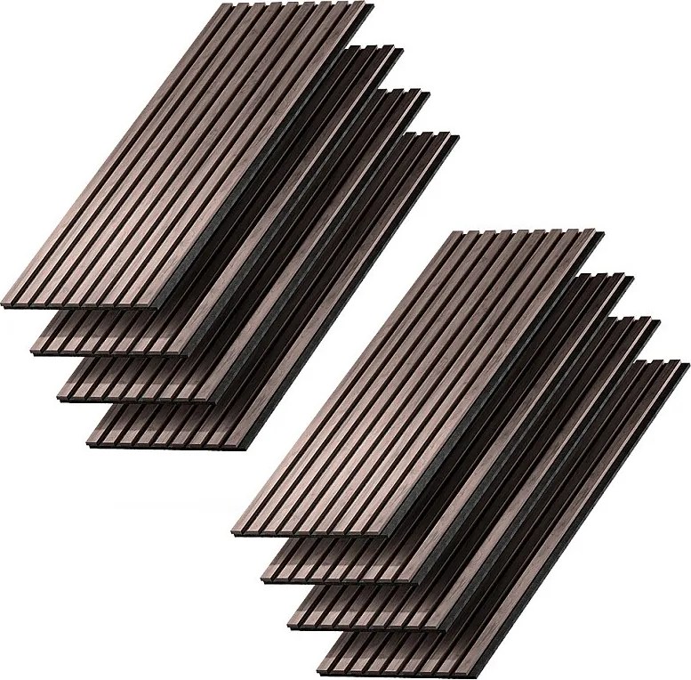 Panele ścienne orzech/brąz 120x1.8x40 akustikpaneel